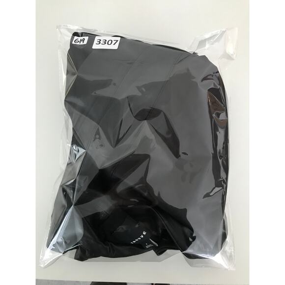 Trouve Leather Jacket Womens Size Medium Black Clasp Stretch Panels - Picture 9 of 9